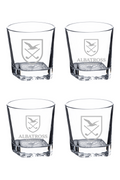 Four 11 oz. Square Rocks Glasses in Gift Box